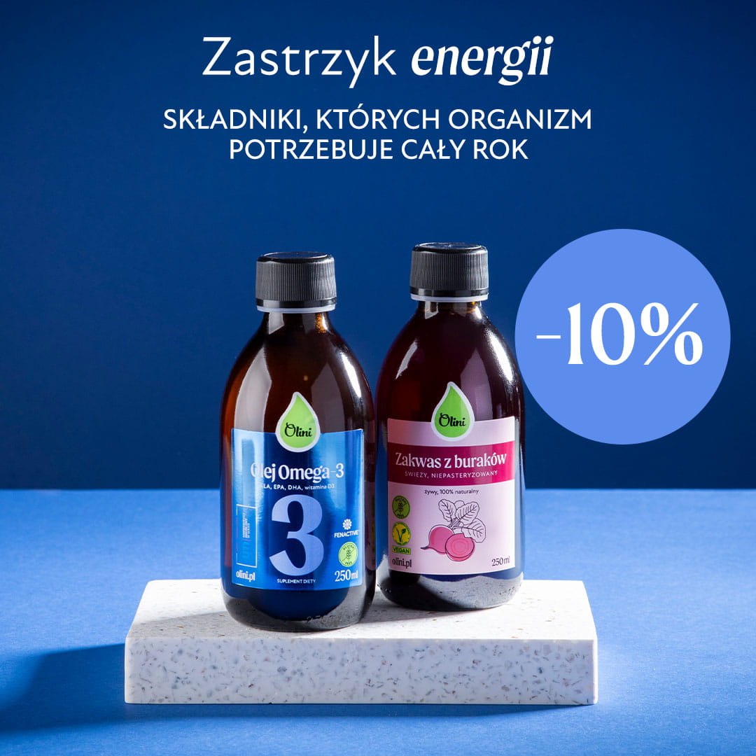 Omega-3 + polifenole, witaminy, probiotyki