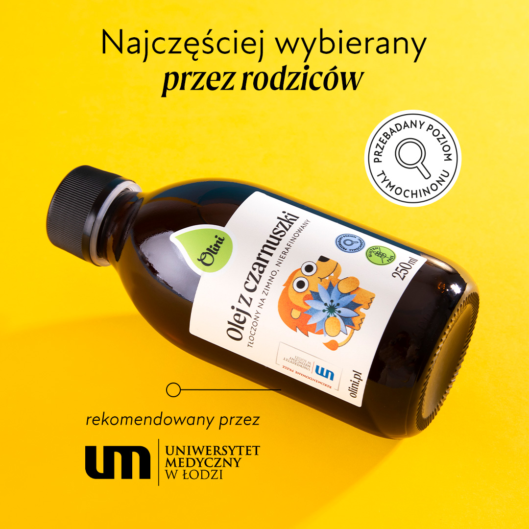 Olej z czarnuszki dla dzieci Olini