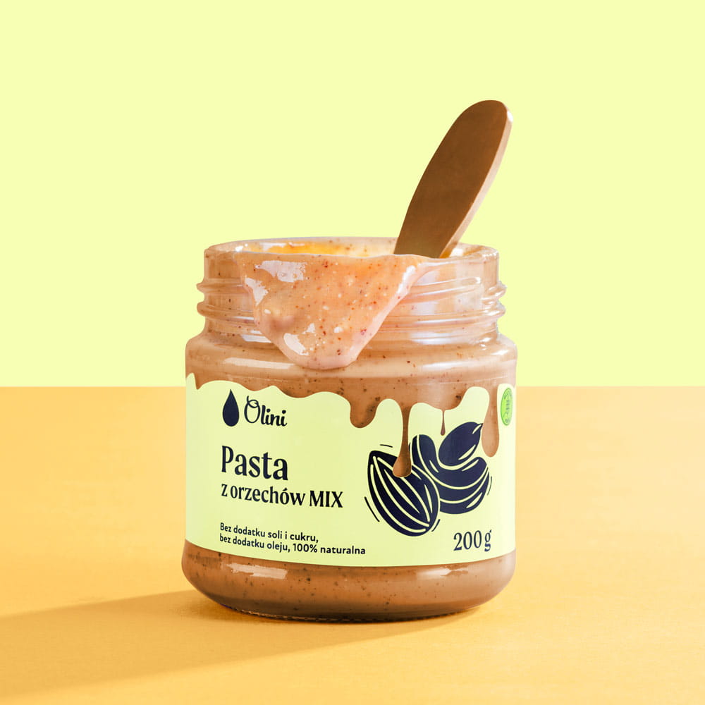 Pasta orzechowa (mix trzech orzechów) Olini