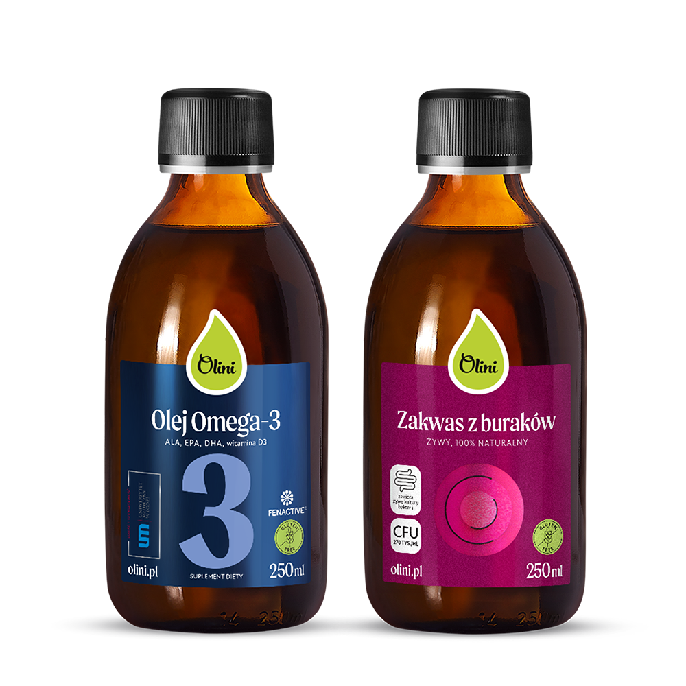Omega-3 + polifenole, witaminy, probiotyki