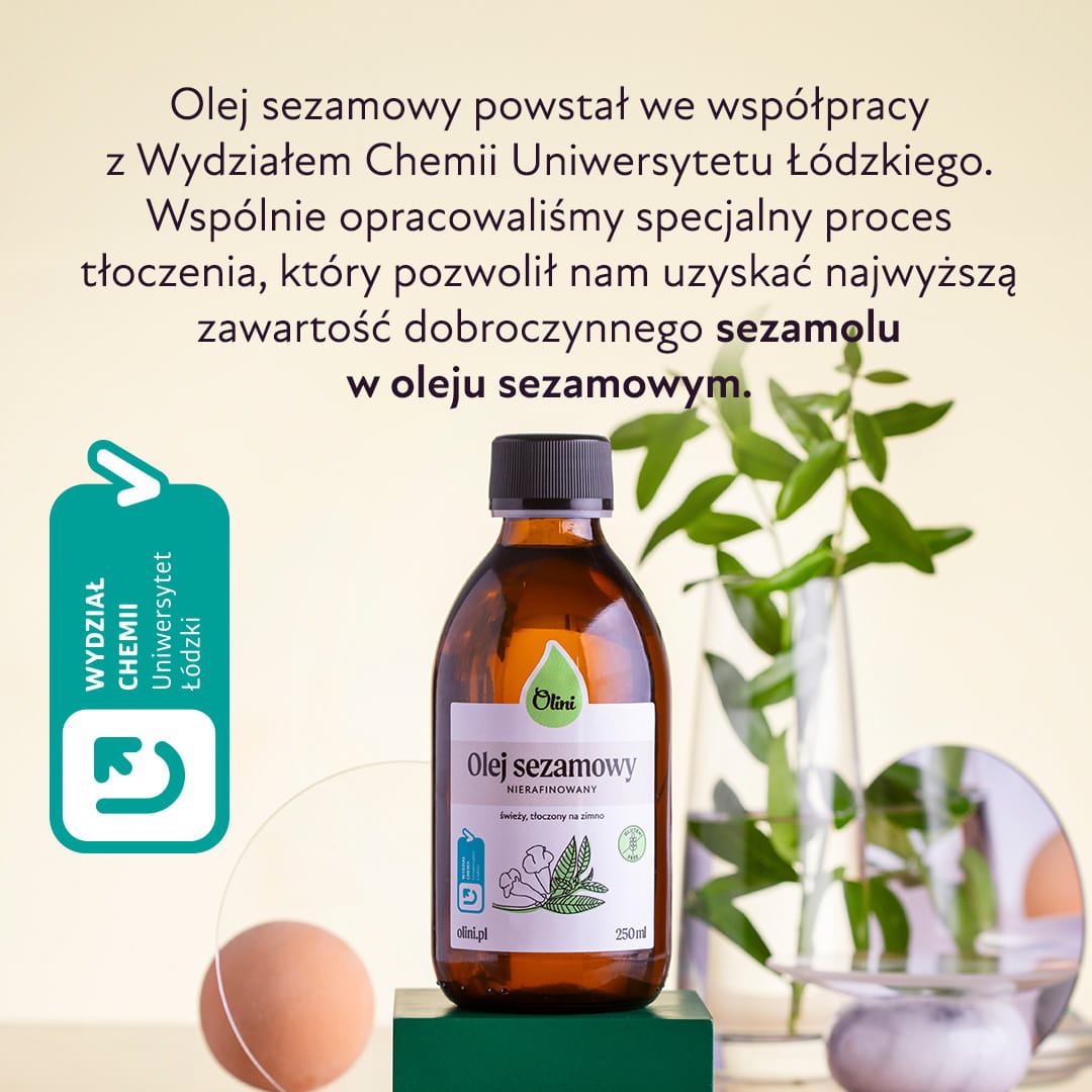 Olej sezamowy we współpracy z naukowcami