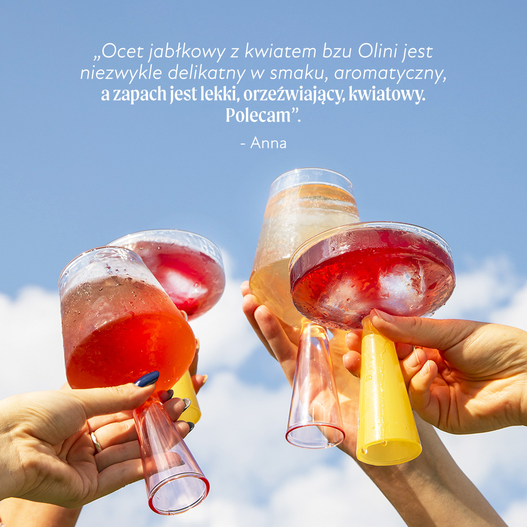 Ocet jabłkowy z kwiatem bzu Olini