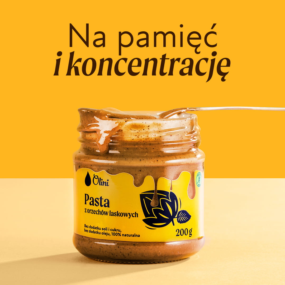 Pasta z orzechów laskowych Olini