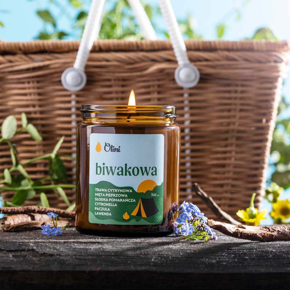 Świeca sojowa Biwakowa Olini