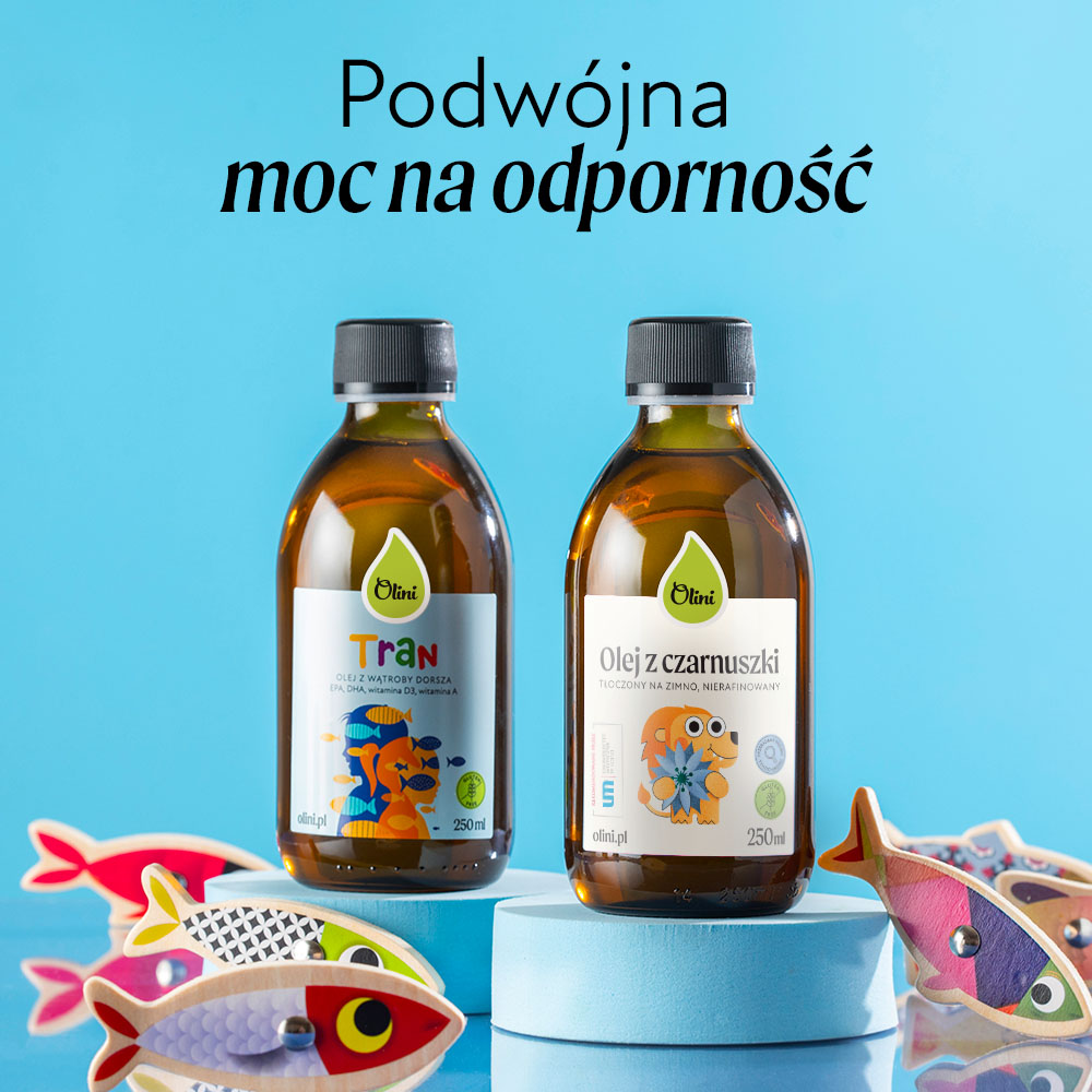 Tran z olejem z czarnuszki dla dzieci