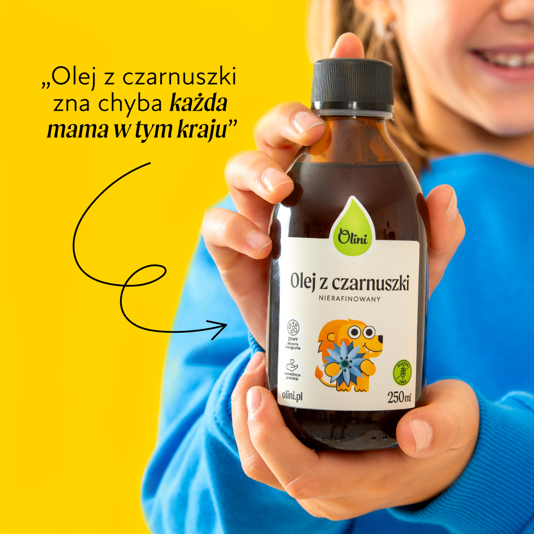 Olej z czarnuszki dla dzieci Olini