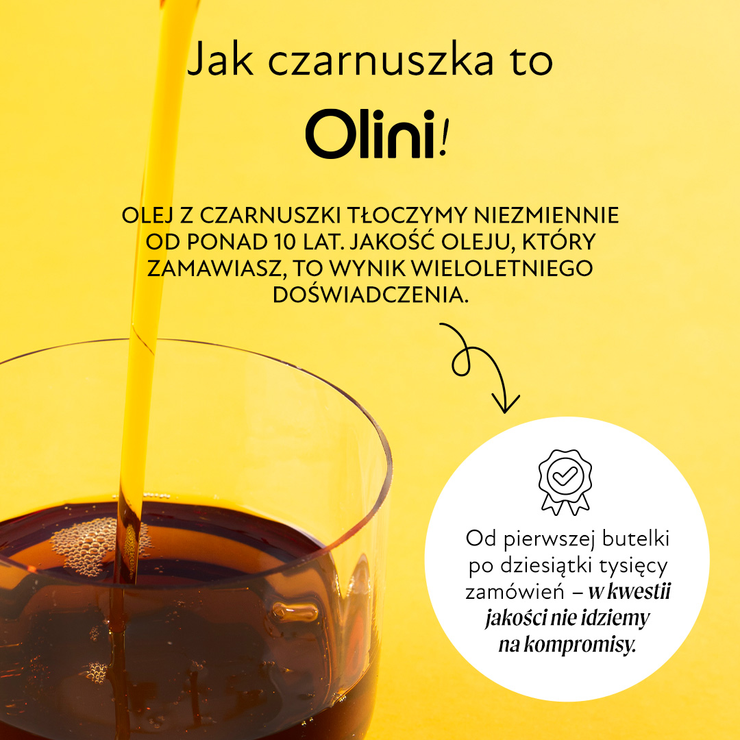 Olej z czarnuszki dla dzieci Olini