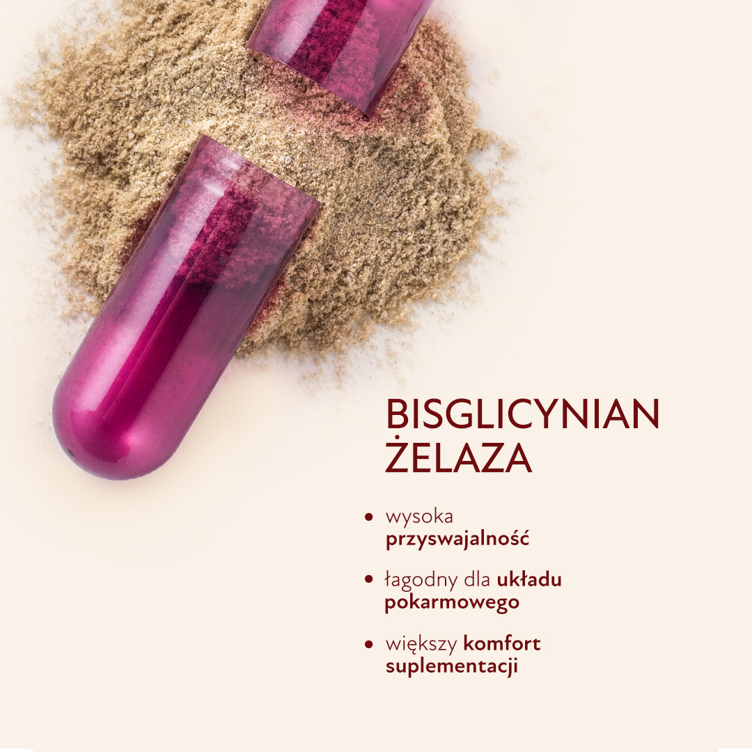 Żelazo z witaminą C, laktoferyną i kwasem foliowym