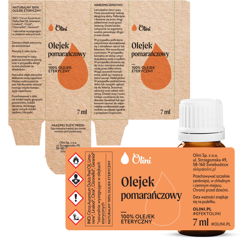 Olejek eteryczny Pomarańczowy Olini