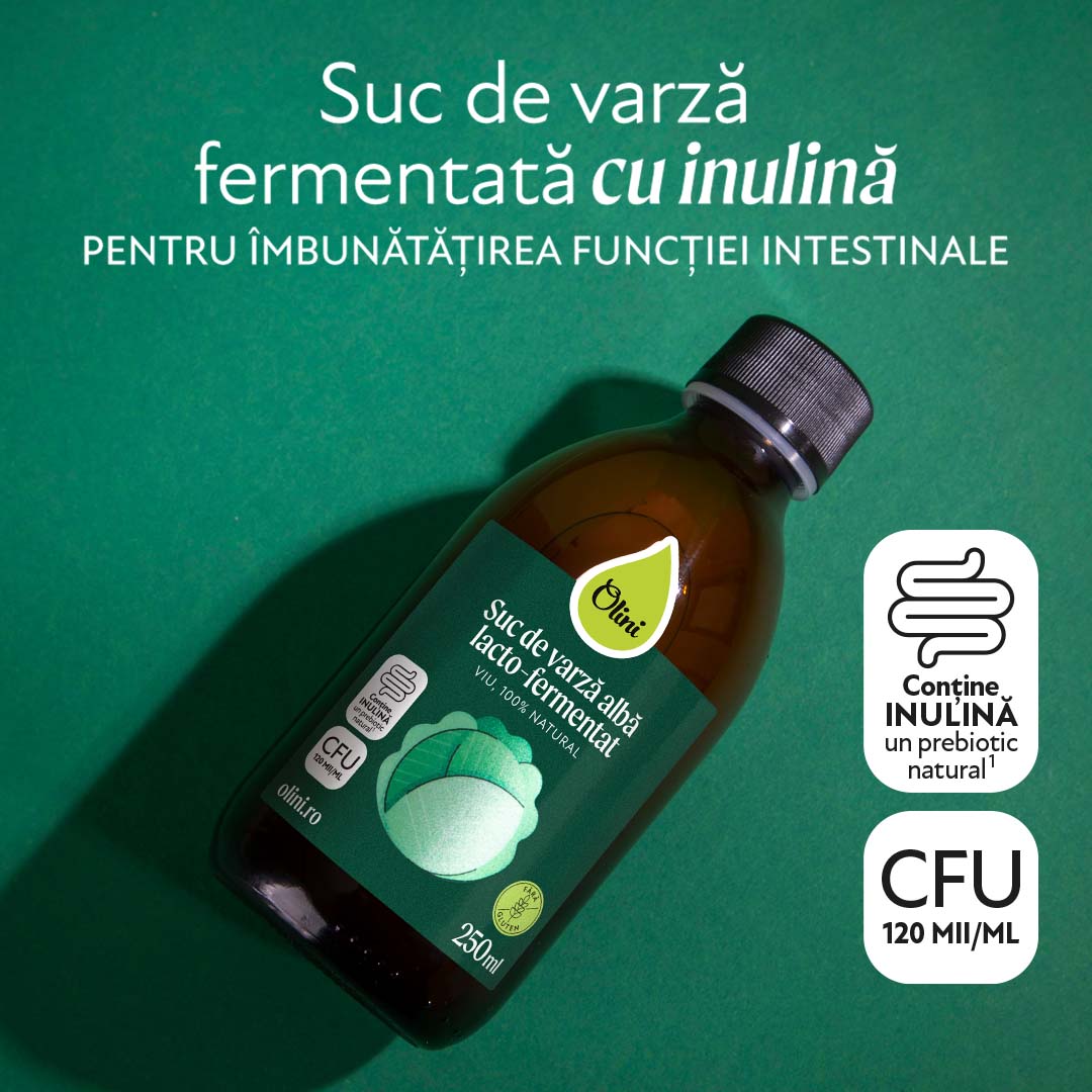 Suc de varză albă lacto-fermentat Olini Suc de varză albă lacto-fermentat Olini