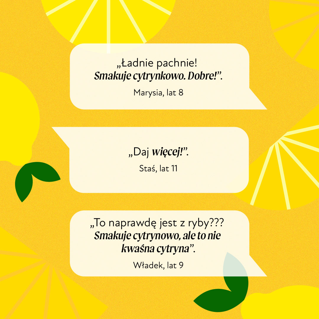 Tran o smaku cytrynowym Olini