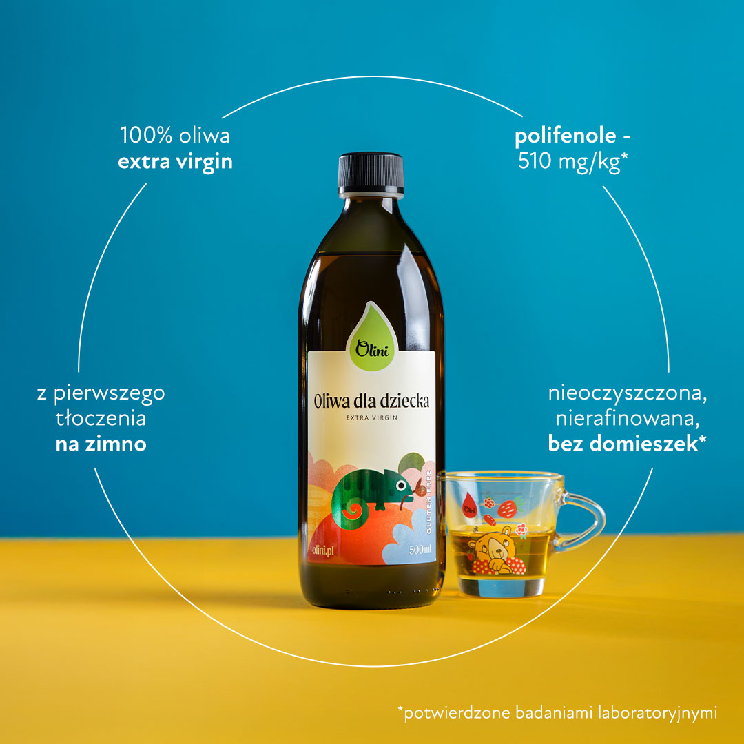 Oliwa z oliwek dla dzieci Olini