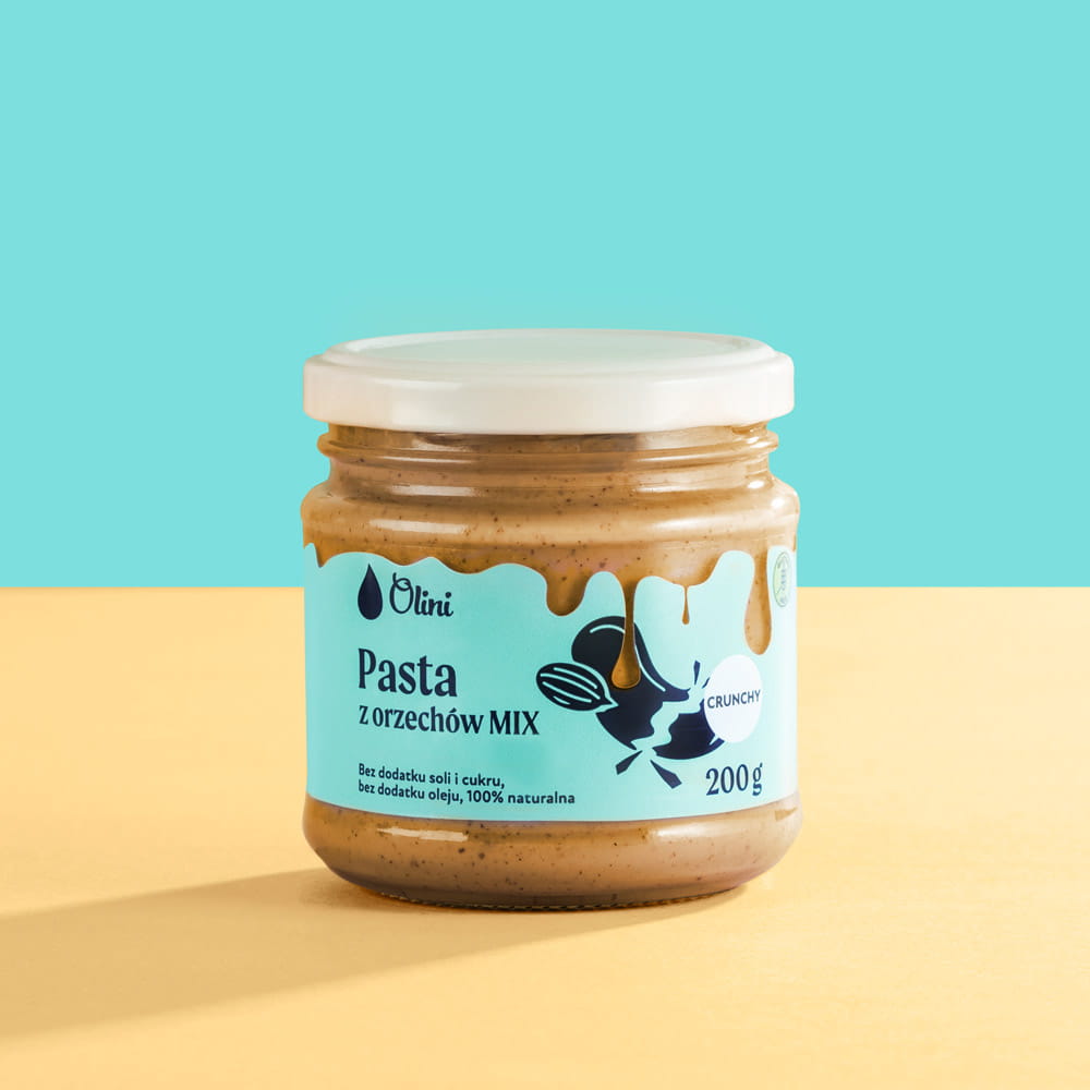 Pasta orzechowa crunchy (mix) Olini