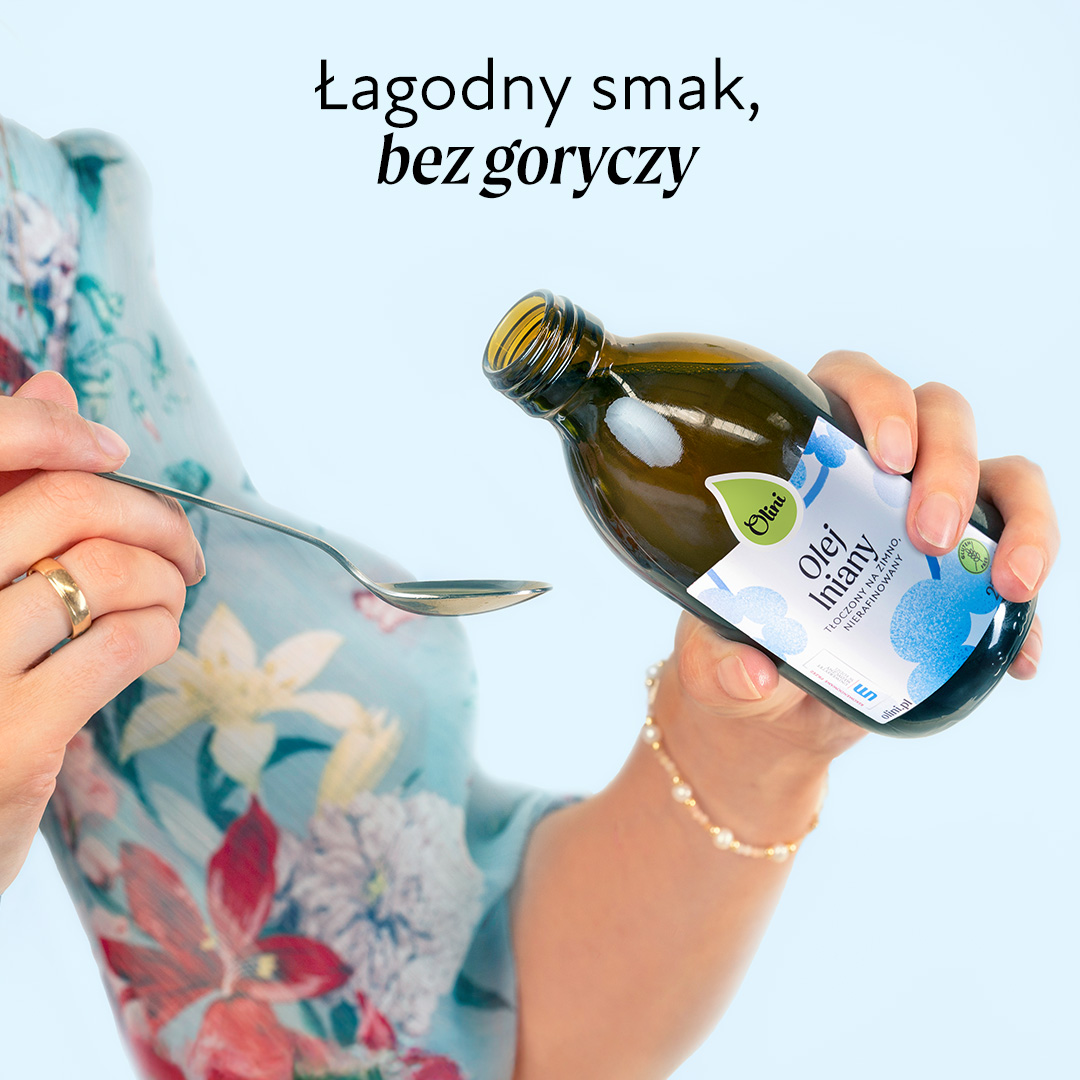 Olej lniany Olini tłoczony na zimno