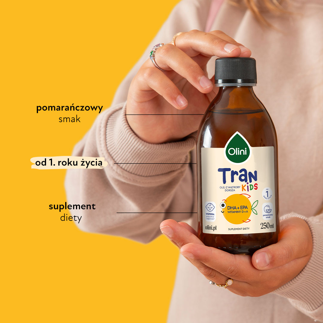 Tran o smaku pomarańczowym Olini
