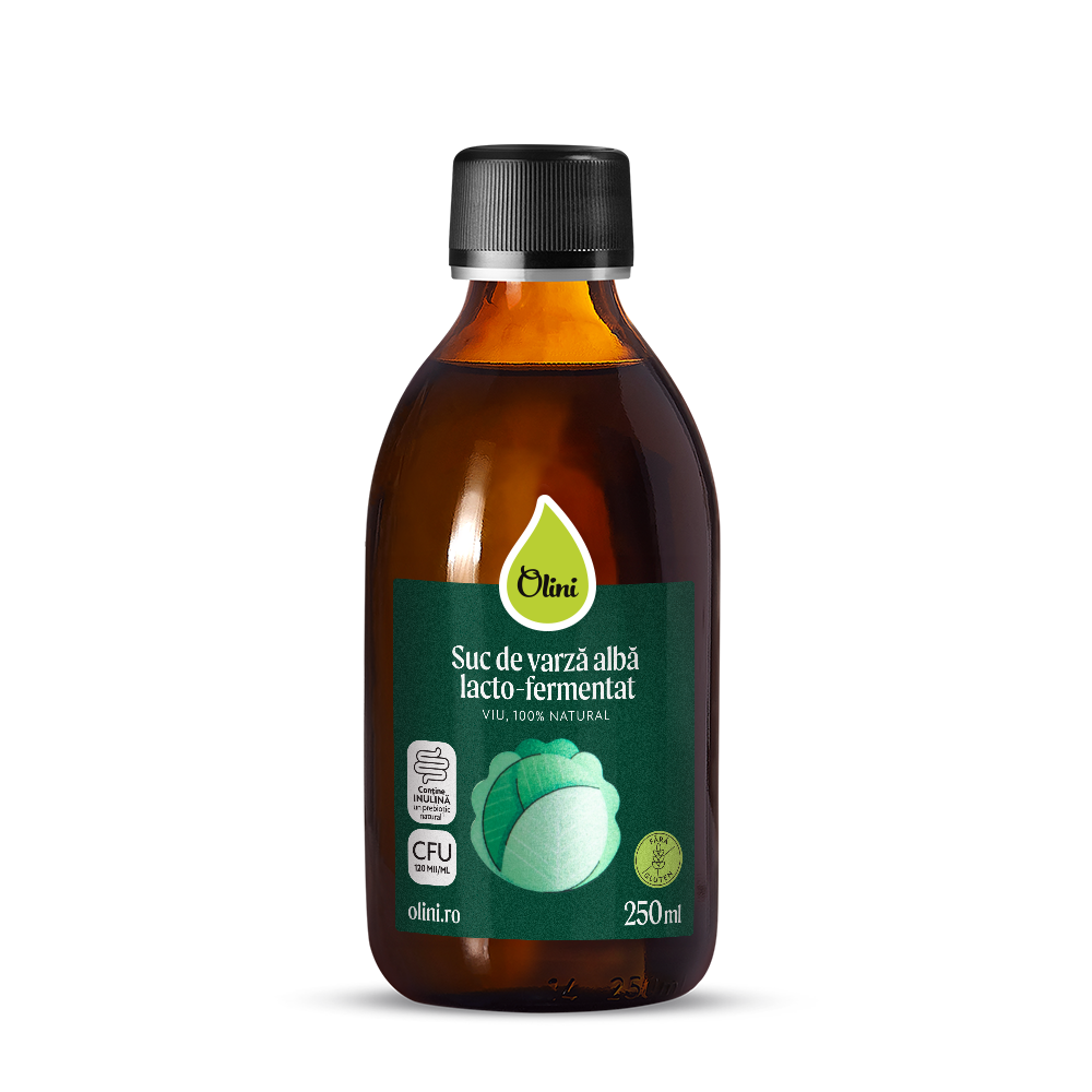 Suc de varză albă lacto-fermentat Olini Suc de varză albă lacto-fermentat Olini