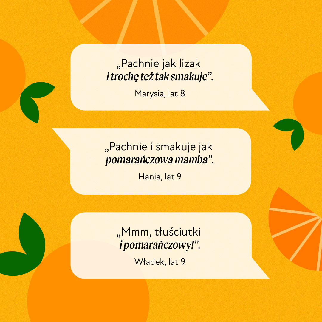 Tran o smaku pomarańczowym Olini