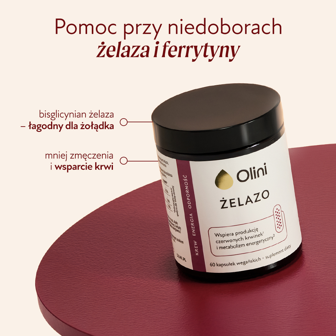 Żelazo z witaminą C, laktoferyną i kwasem foliowym