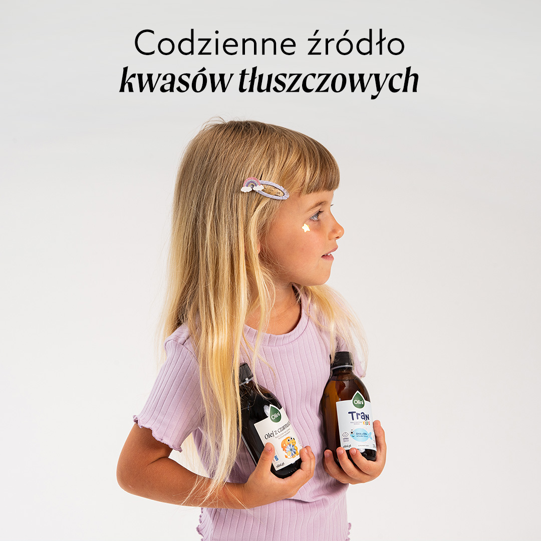 Tran z olejem z czarnuszki dla dzieci