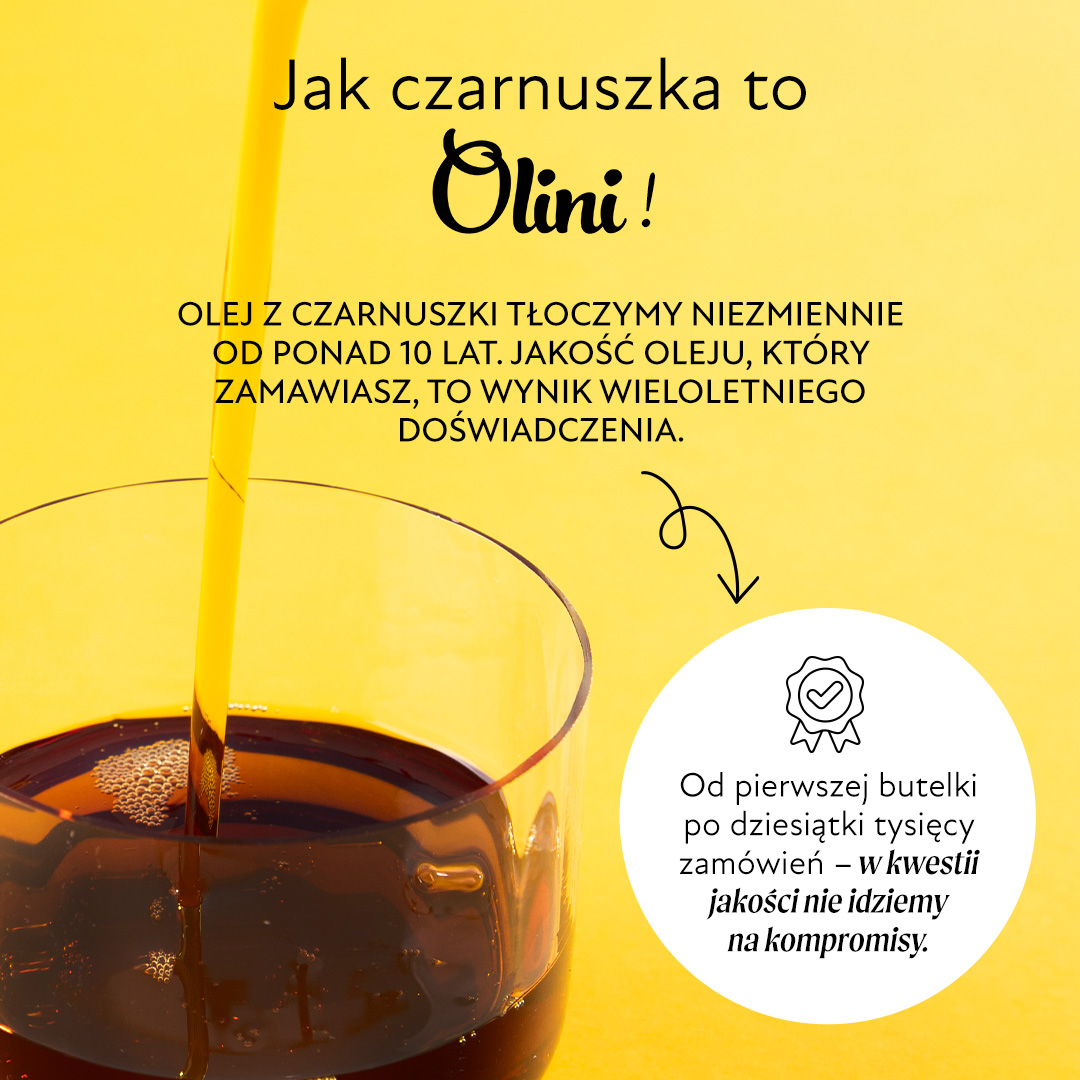 Olej z czarnuszki dla dzieci Olini