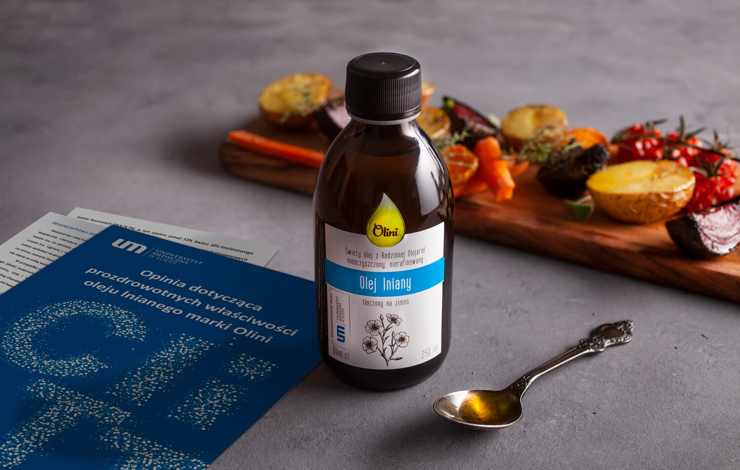 Olej lniany Olini to korzystne źródło omega-3 i -6 Olej lniany Olini to korzystne źródło omega-3 i -6