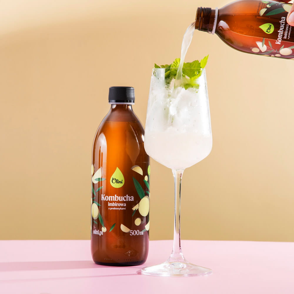 Kombucha imbirowa z probiotykami Olini