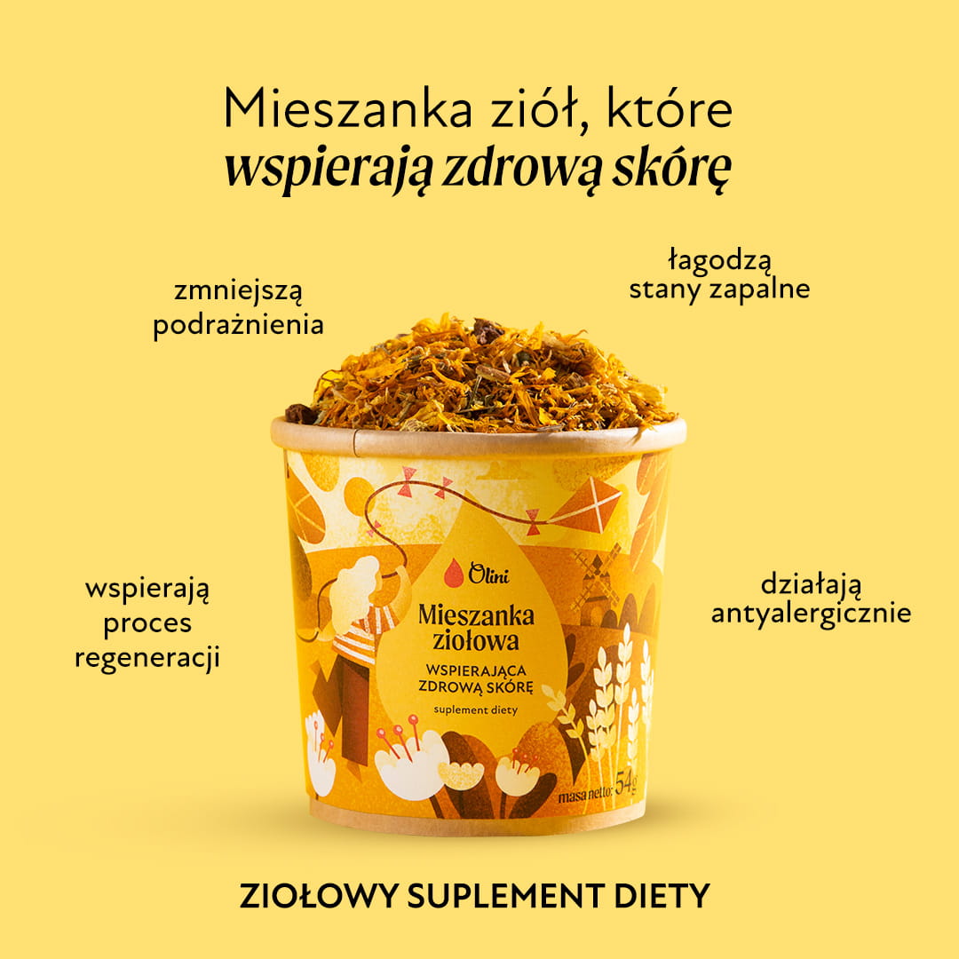 Mieszanka ziołowa wspierająca zdrową skórę Olini
