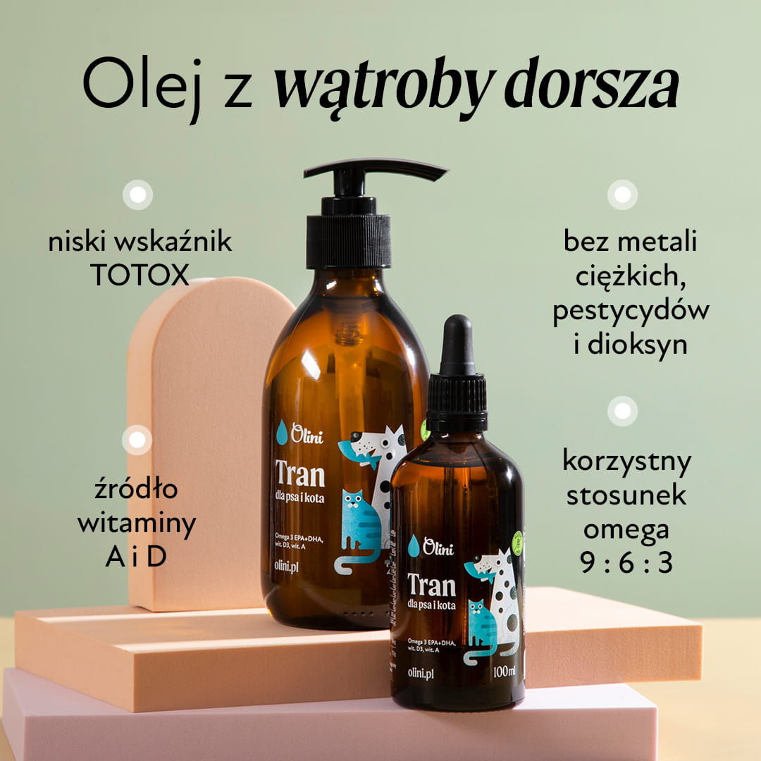 Tran dla psa i kota - właściwości