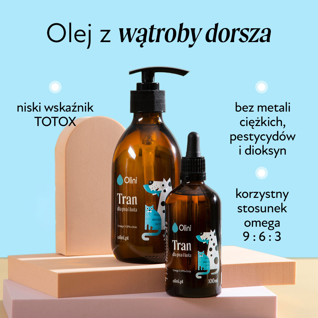 Tran dla psa i kota Olini