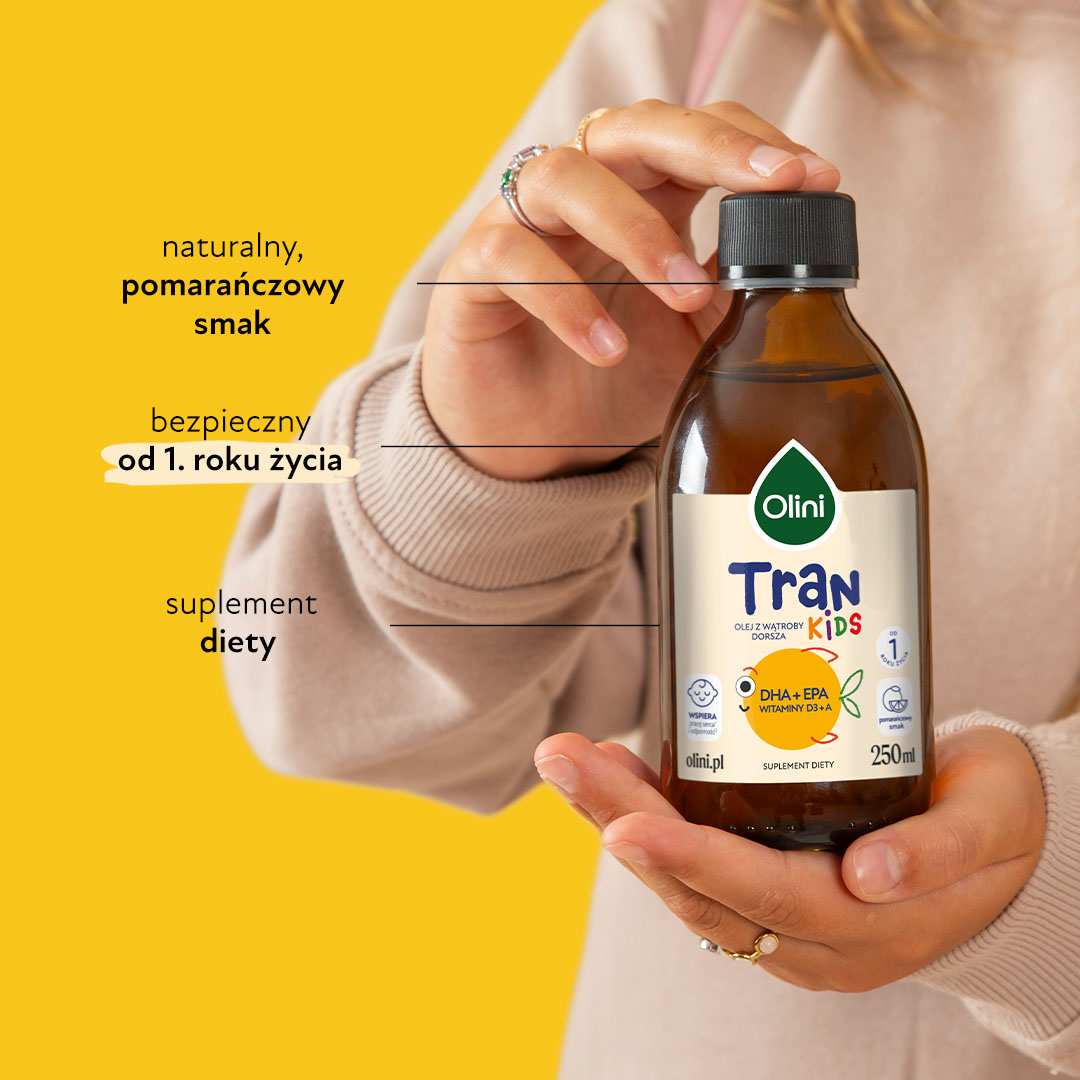 Tran o smaku pomarańczowym Olini