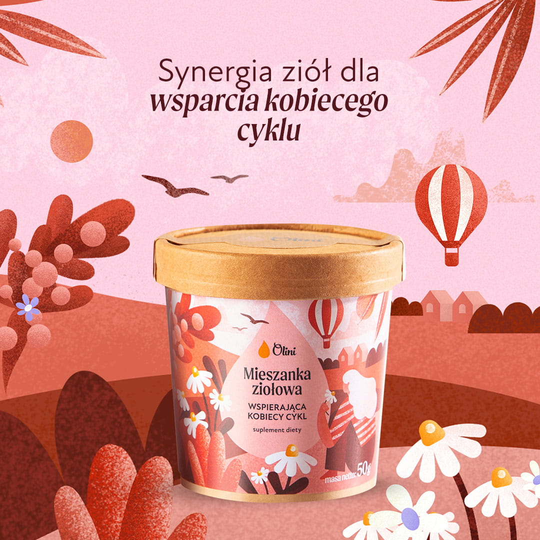 Mieszanka ziołowa wspierająca kobiecy cykl Olini