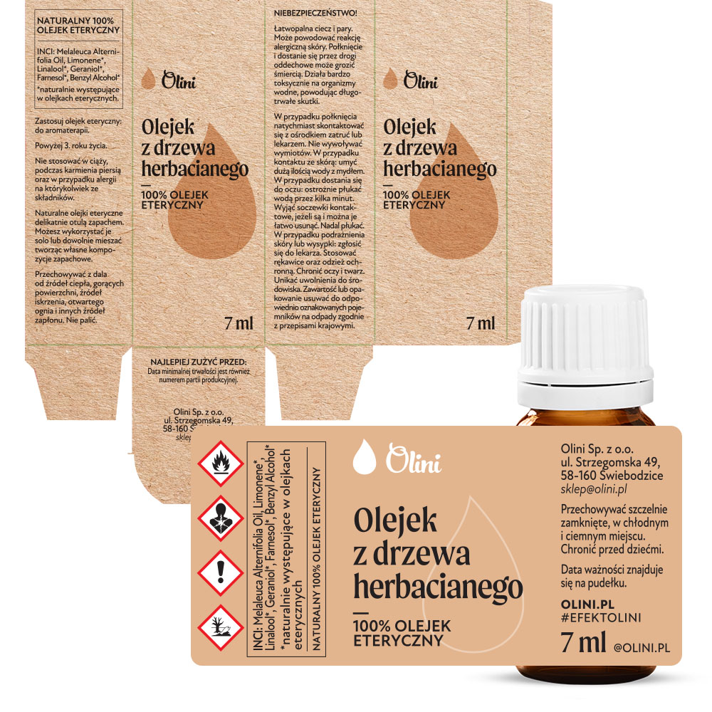 Olejek eteryczny z Drzewa Herbacianego Olini