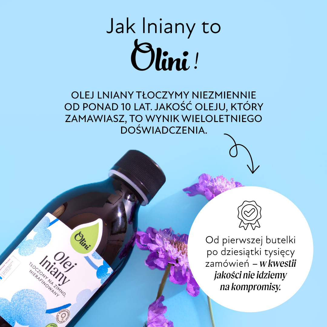 Olej lniany Olini tłoczony na zimno