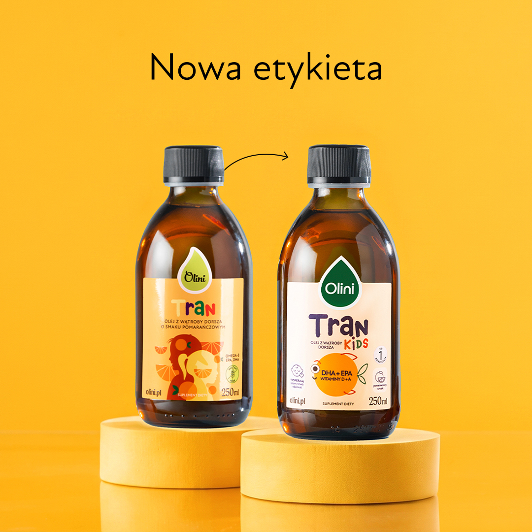 Tran o smaku pomarańczowym Olini