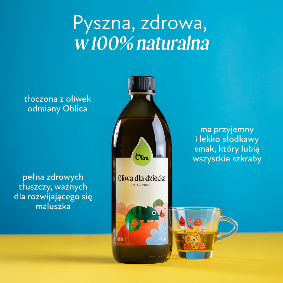 Oliwa z oliwek dla dzieci Olini