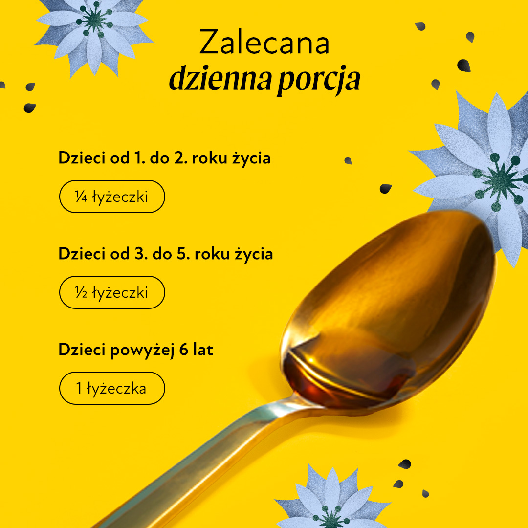 Olej z czarnuszki dla dzieci Olini