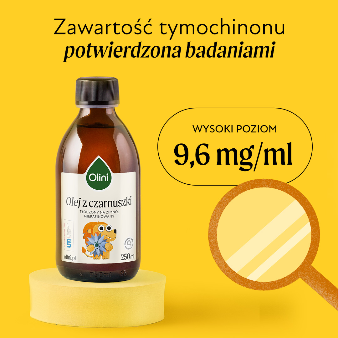 Olej z czarnuszki dla dzieci Olini
