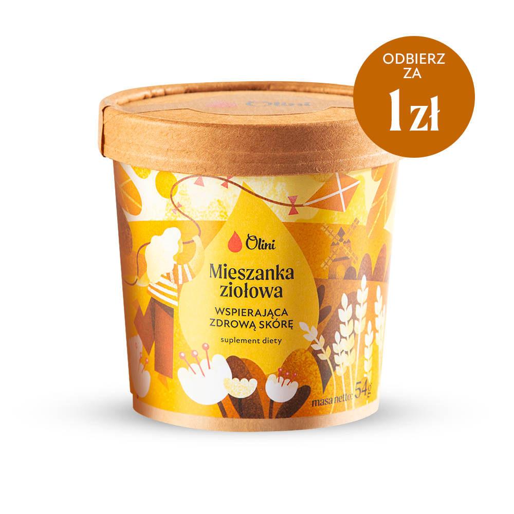 Mieszanka ziołowa wspierająca zdrową skórę Olini