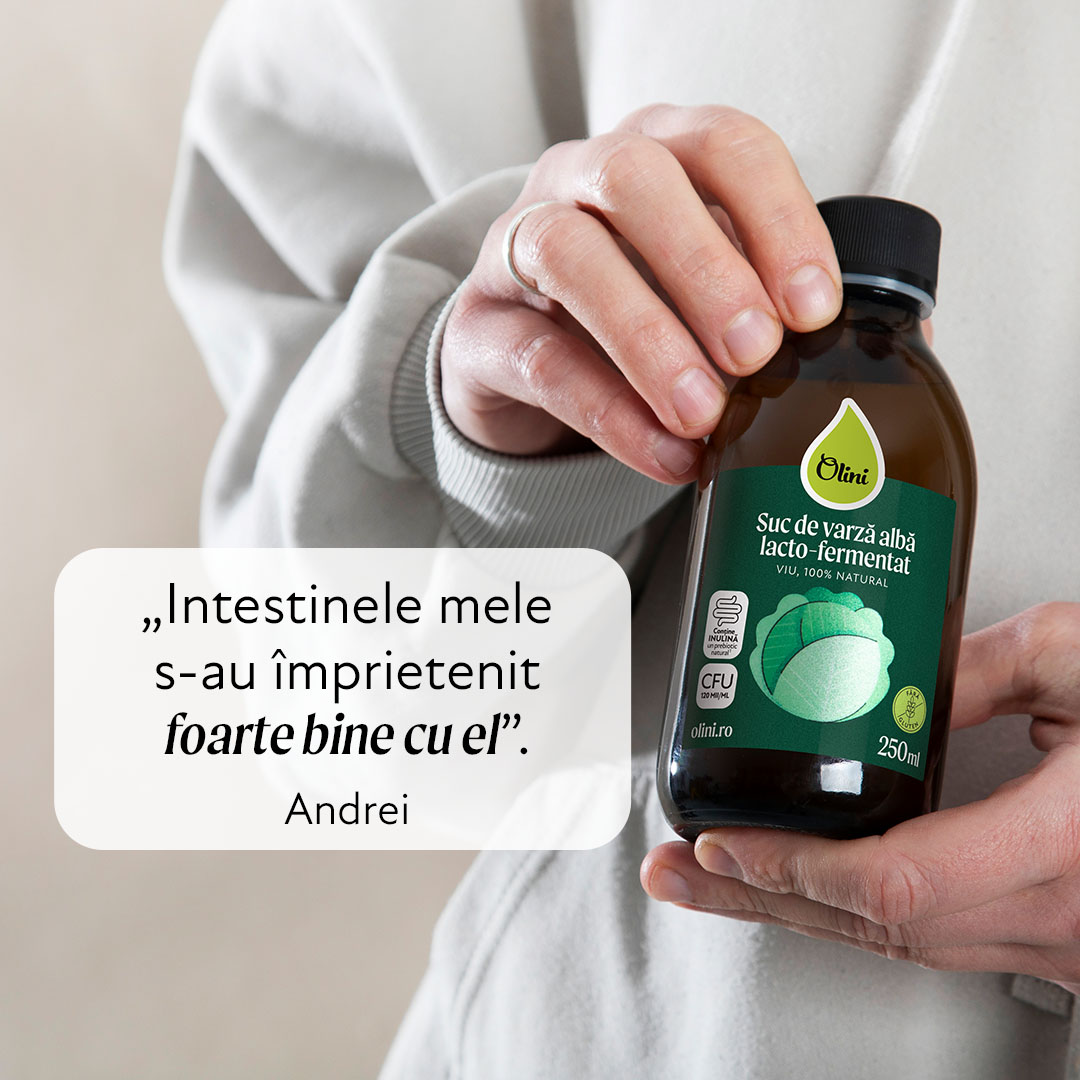 Suc de varză albă lacto-fermentat Olini Suc de varză albă lacto-fermentat Olini