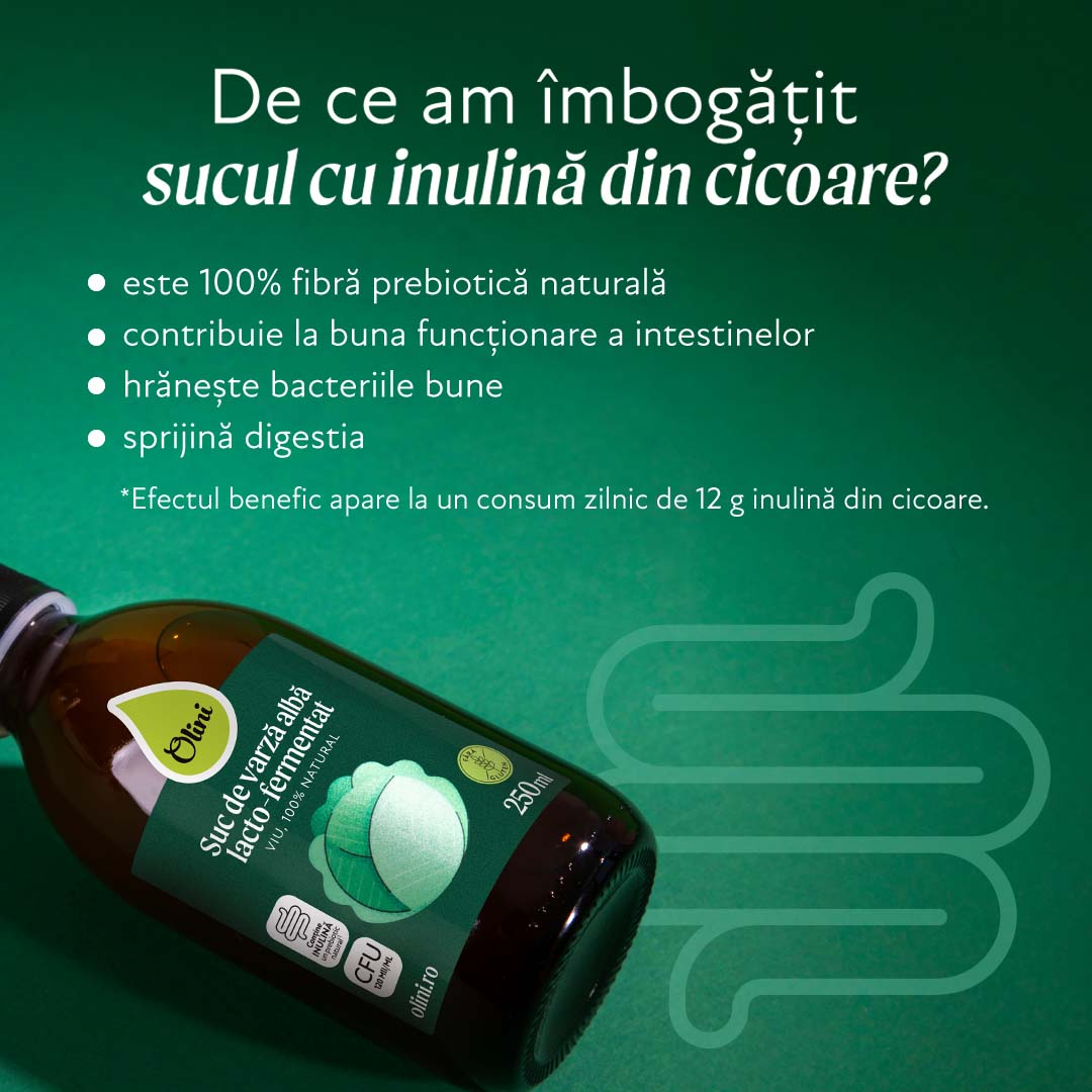 Suc de varză albă lacto-fermentat Olini Suc de varză albă lacto-fermentat Olini