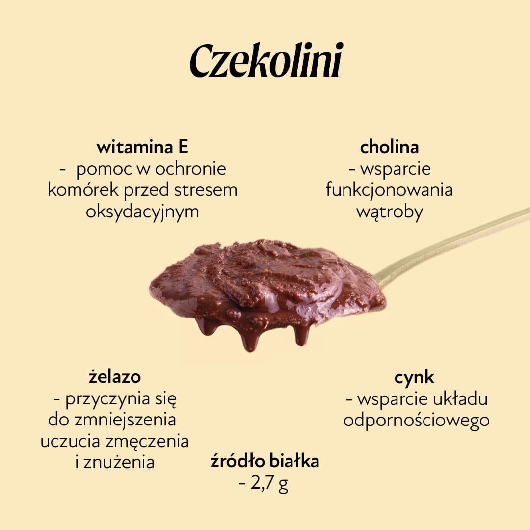 Czekolini - krem z orzechów arachidowych z kakao i bananami Olini