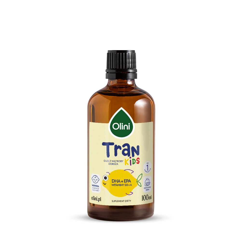 Tran o smaku cytrynowym Olini