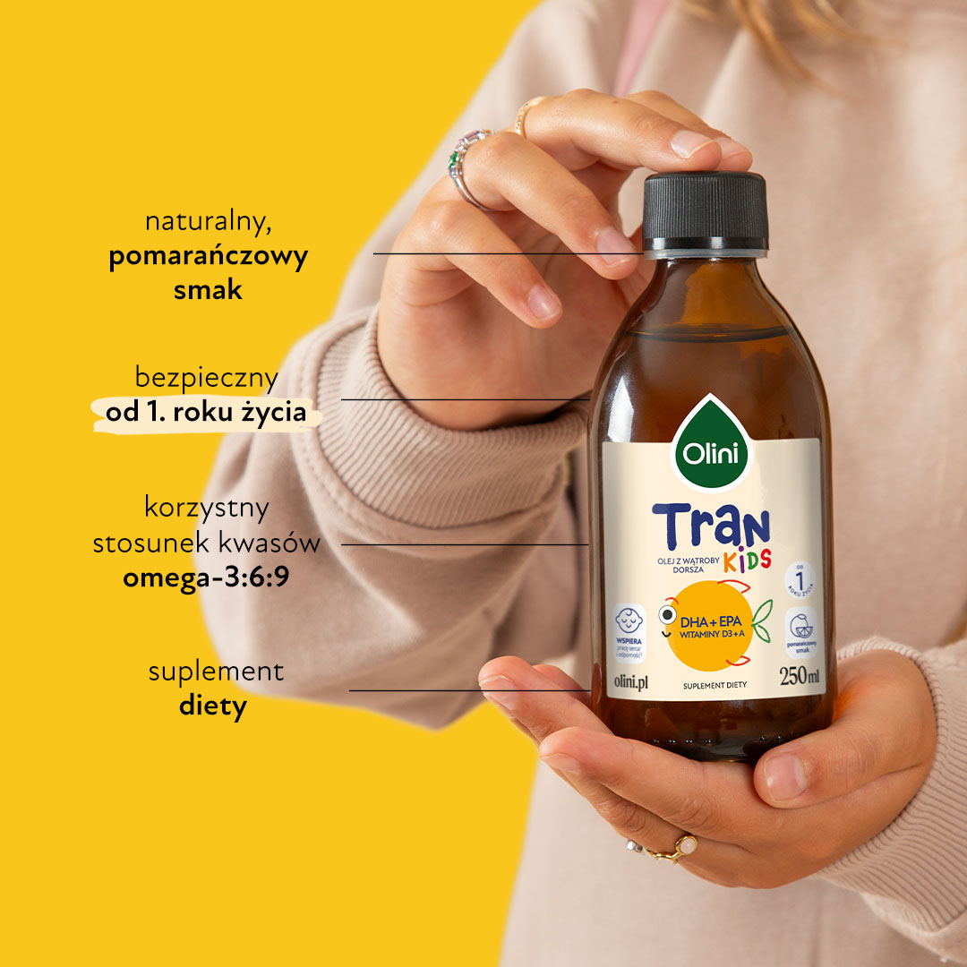 Tran o smaku pomarańczowym Olini