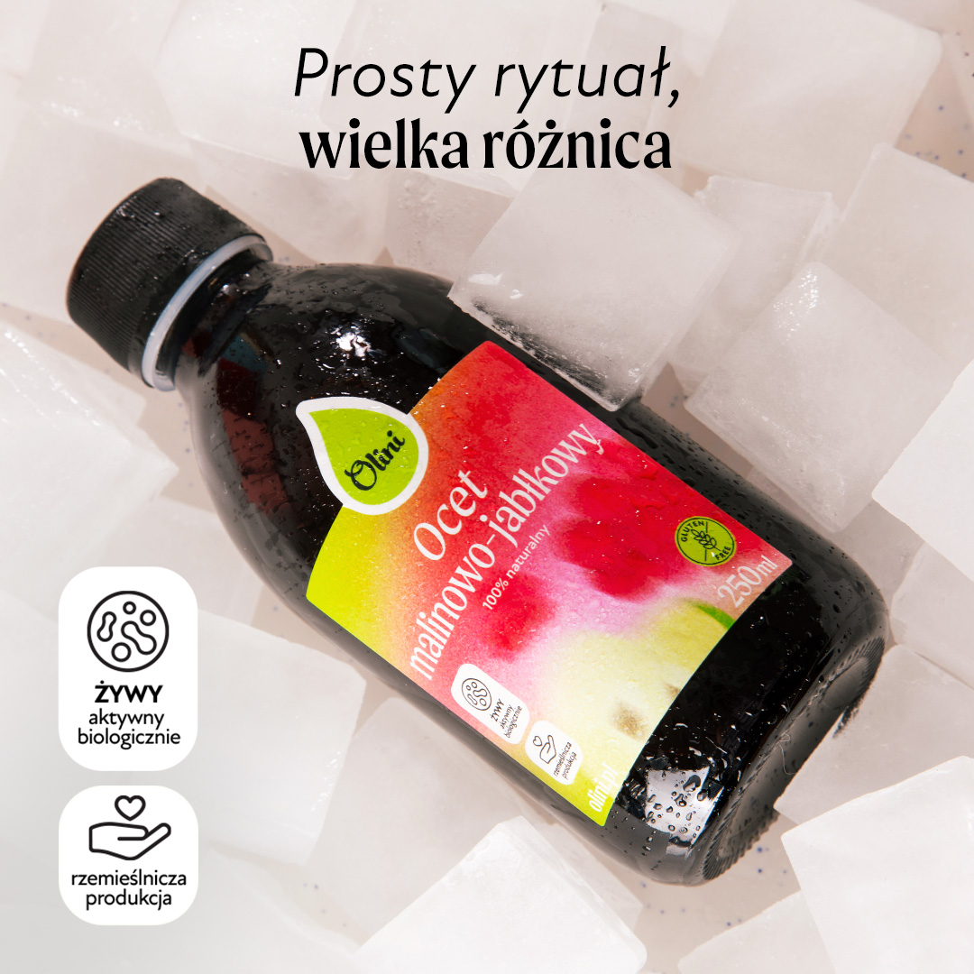 Ocet malinowo-jabłkowy Olini