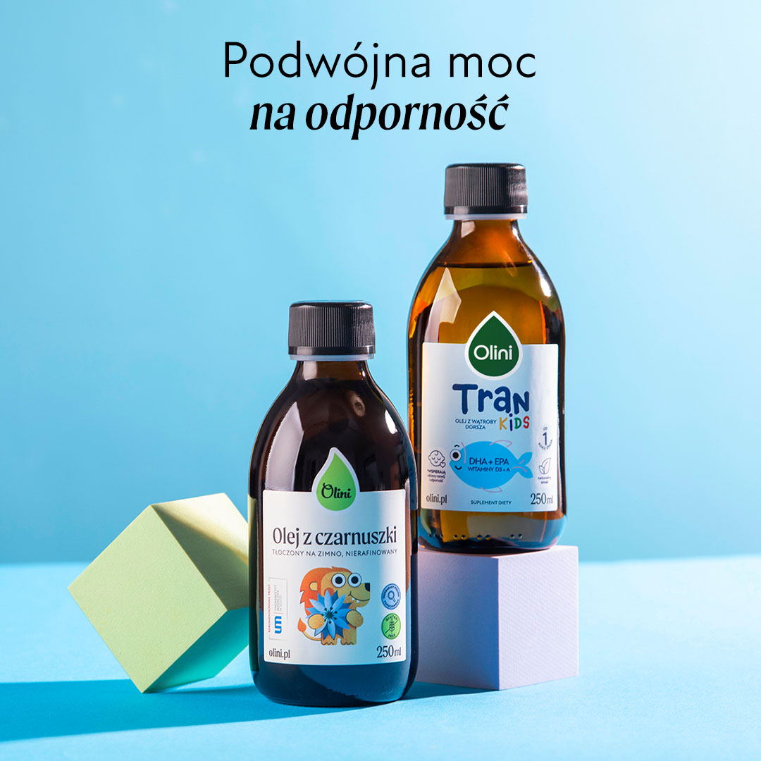 Tran z olejem z czarnuszki dla dzieci