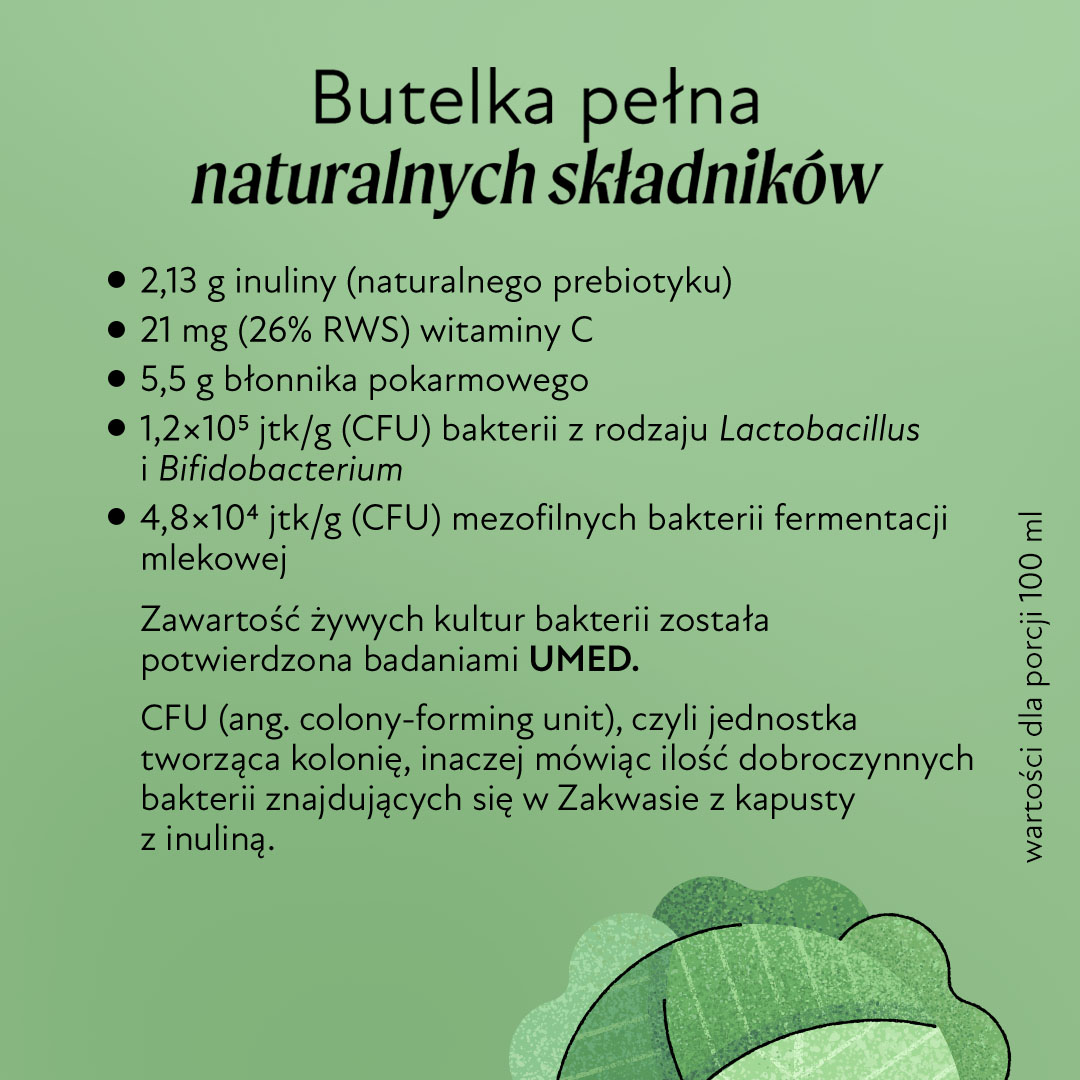 Zakwas z kapusty Olini