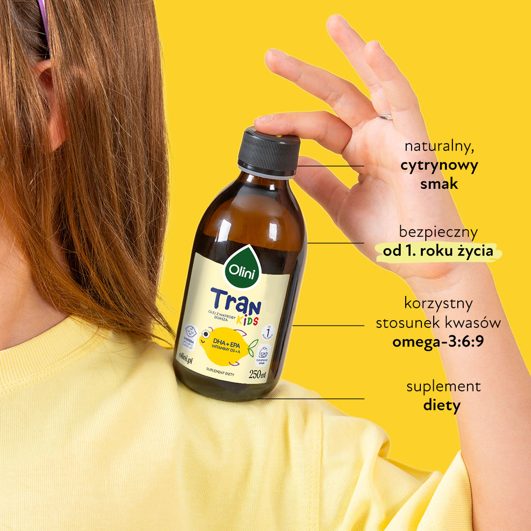 Tran o smaku cytrynowym Olini