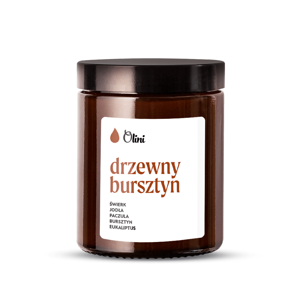 Świeca sojowa Drzewny Bursztyn Olini