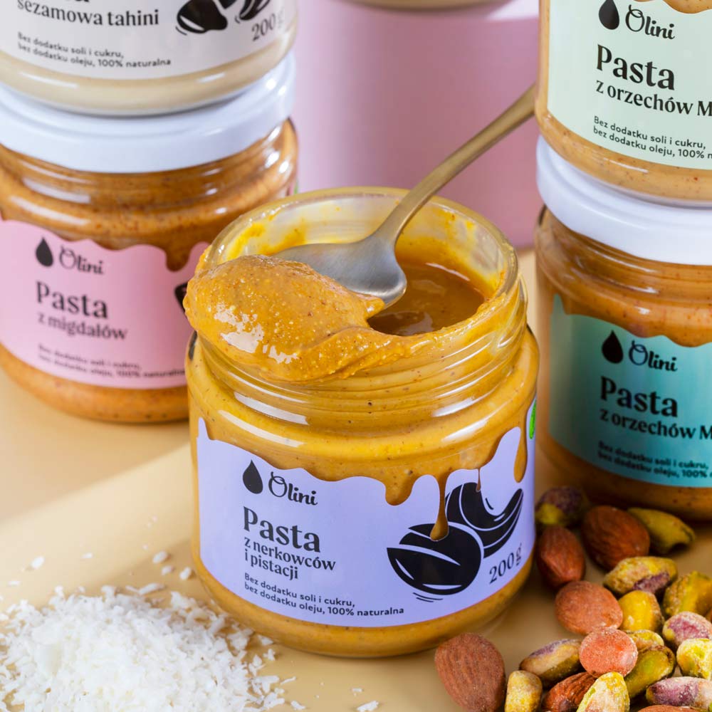 Pasta z nerkowców i pistacji Olini