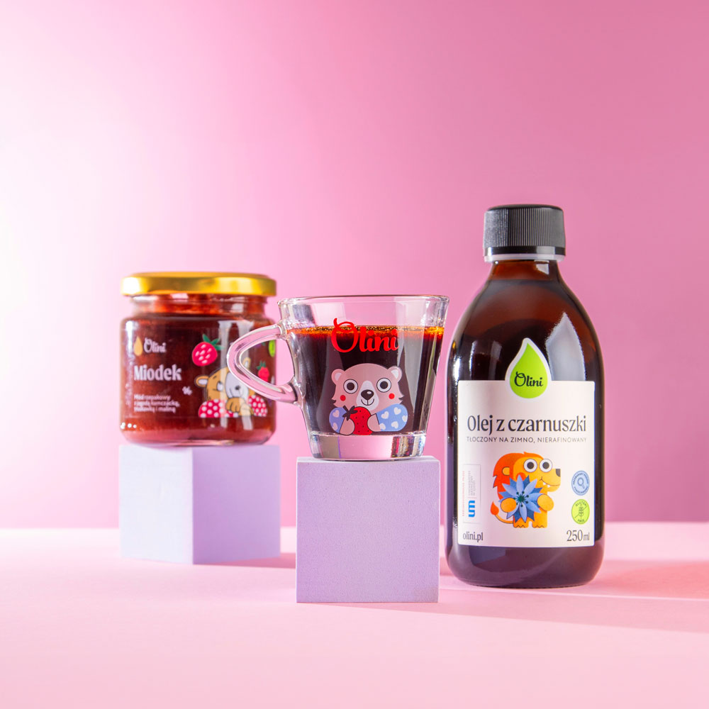 Szklaneczka z misiem Olini